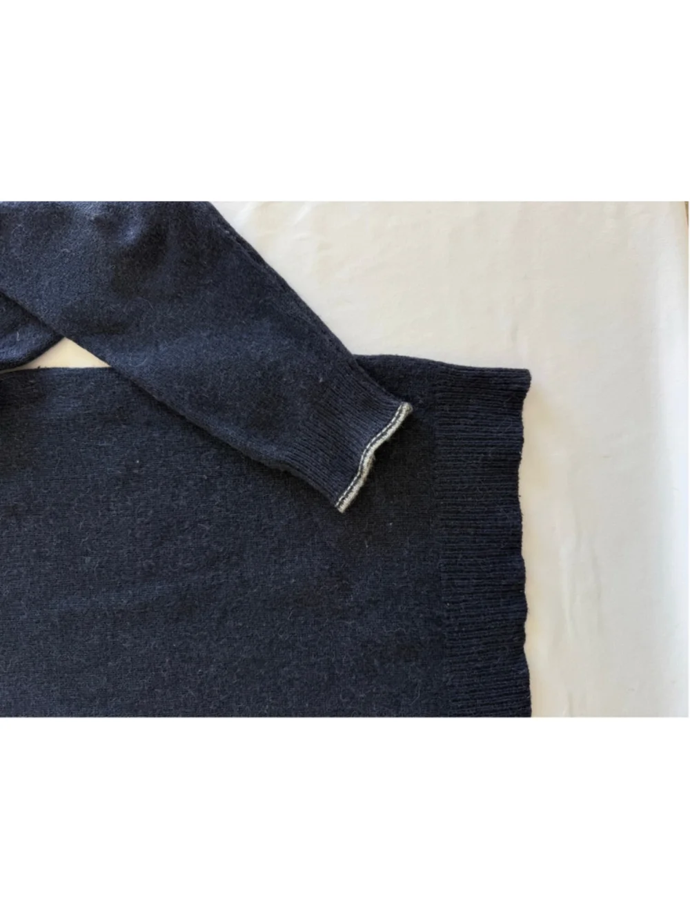 Men's Daniele Fiesoli Crewneck Sweater Navy Grey Size M